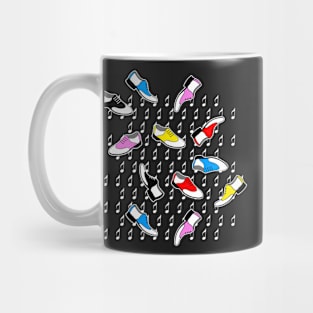 black sock hop pattern Mug